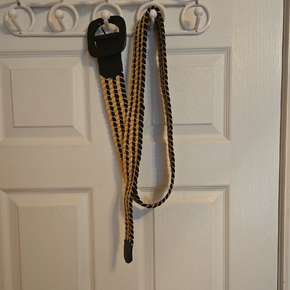 Stylish Black and Tan Women's Belt